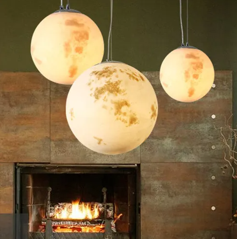 Moonlight Halo LED Pendant Light – Scandinavian Designer Ceiling Lamp | Contemporary Ambient Lighting | Statement Interior Feature