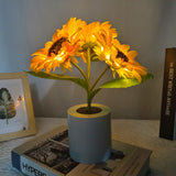 Schimmernde Sonnenblumenlampe-Leuchtezauber