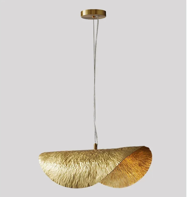 Gold Lotus Pendant Light – Vintage Zen Ceiling Lamp | Luxury Ambient Hanging Lighting