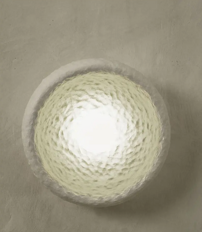 Wabi-Sabi Resin Wall Light – Retro Japanese LED Wall Sconce | Warm Minimalist Ambient Lighting