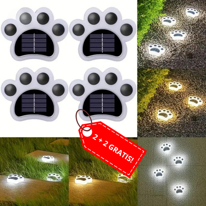 Kabellose Solarpfoten – Schaffen Sie die perfekte Atmosphäre in Ihrem Garten!-Leuchtezauber