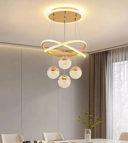 LumaCrest LED Pendelleuchte – Modernes Art Deco-Design für Esszimmer und Wohnzimmer-Leuchtezauber