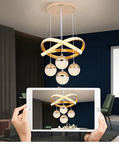 LumaCrest LED Pendelleuchte – Modernes Art Deco-Design für Esszimmer und Wohnzimmer-Leuchtezauber