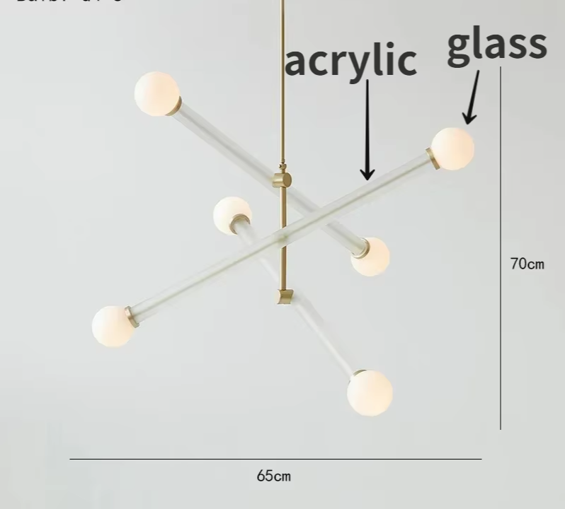 ArtGlow Modern Colorful Chandelier – Art Deco Glass & Acrylic Pendant Light for Contemporary Interiors