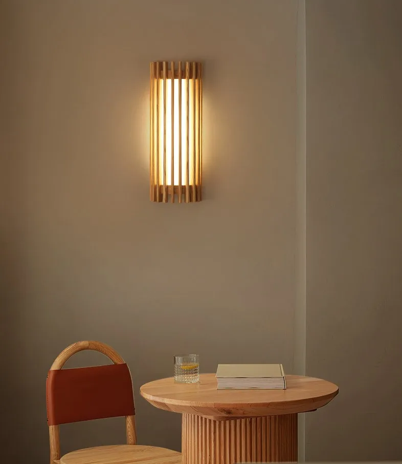 Kiyora Walnut Wall Light – Japanese Wabi-Sabi LED Wall Lamp | Warm Ambient Lighting for Modern Interiors