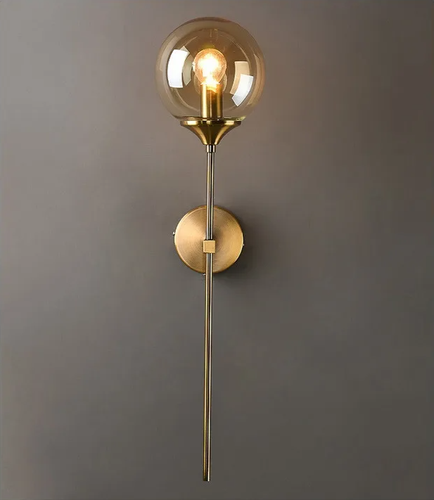 Nordelle Globe Wall Light – Scandinavian Glass Wall Lamp | Modern Ambient Lighting | Minimalist Interior Elegance