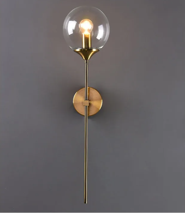 Nordelle Globe Wall Light – Scandinavian Glass Wall Lamp | Modern Ambient Lighting | Minimalist Interior Elegance