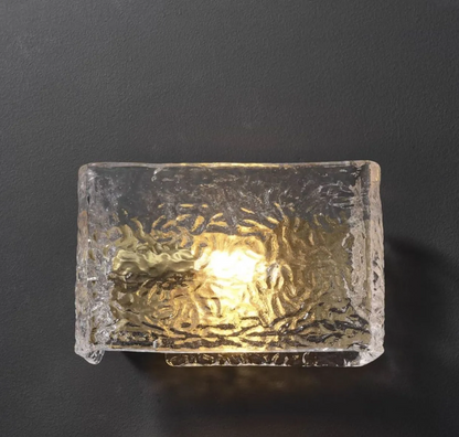 Copper & Glass Wall Light – Postmodern Art Deco LED Sconce | Luxury Ambient Interior Lighting