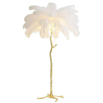 Nordic Ostrich Feathers Stehleuchte-Leuchtezauber