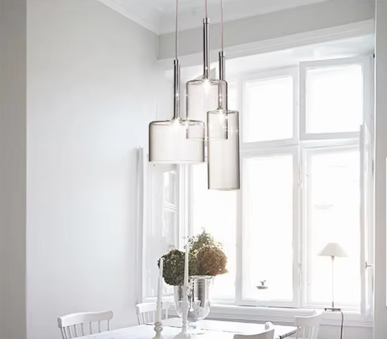Milano Glass Pendant Light – Luxury LED Chandelier | Contemporary Italian Designer Lighting | Elegant Interior Centrepiece