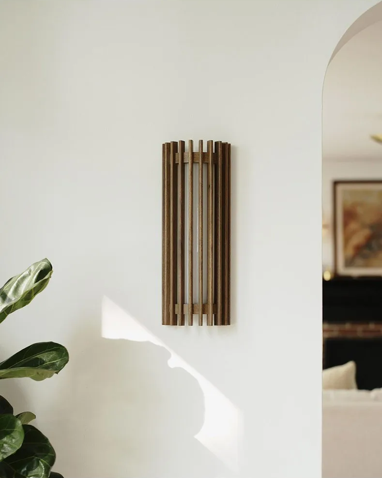 Kiyora Walnut Wall Light – Japanese Wabi-Sabi LED Wall Lamp | Warm Ambient Lighting for Modern Interiors