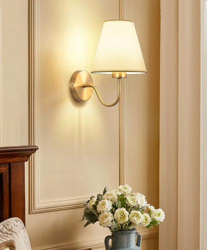 Aureva Fabric Wall Light – Nordic Wall Lamp | Soft Ambient Lighting for Elegant Modern Interiors