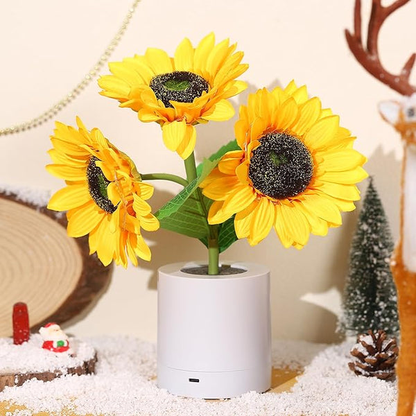 Schimmernde Sonnenblumenlampe-Leuchtezauber
