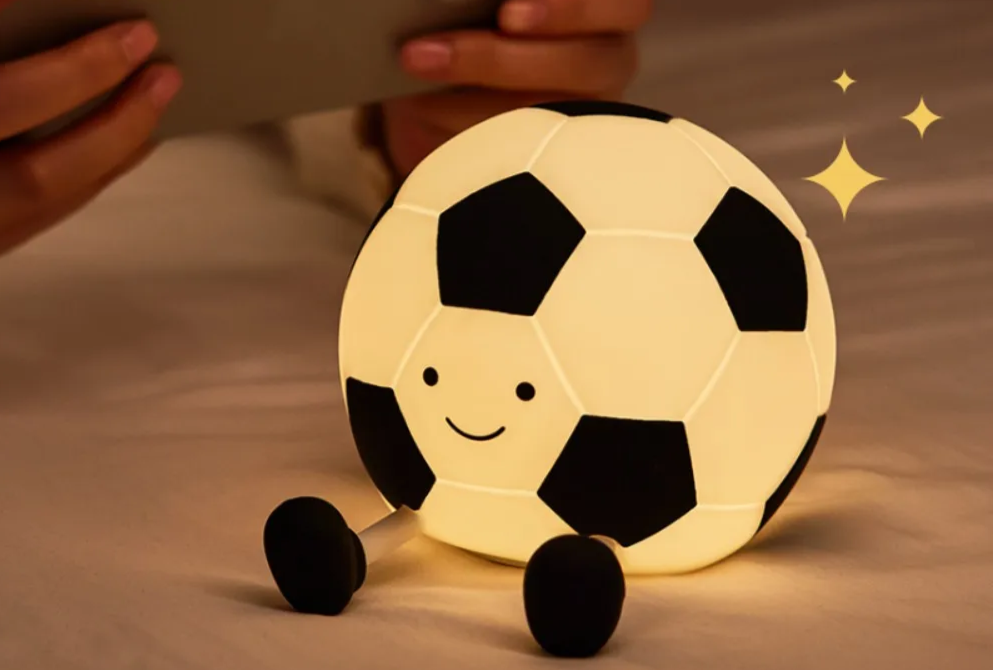 GlowKick Fußball-Silikon Nachtlicht-Leuchtezauber