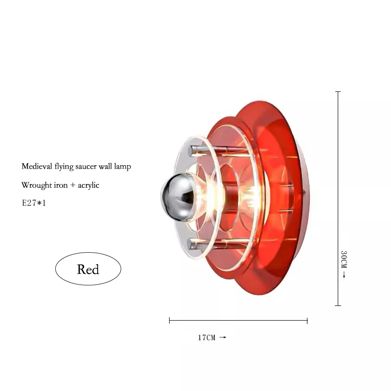 UFO LED Wall Light – Futuristic Designer Wall Lamp | Modern Ambient Lighting | Creative Bedroom & Living Room Sconce