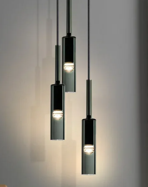 Noir Glass Pendant Light – Contemporary E27 Ceiling Light | Elegant Ambient Illumination | Modern Interior Statement