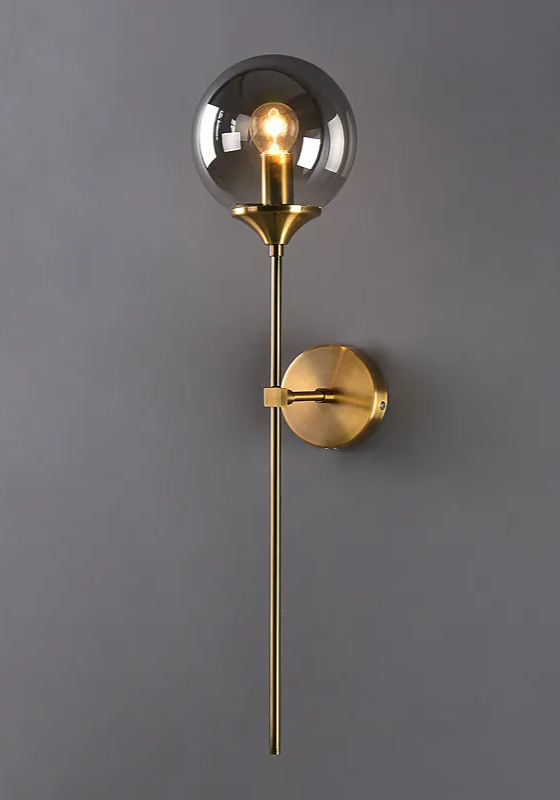 Nordelle Globe Wall Light – Scandinavian Glass Wall Lamp | Modern Ambient Lighting | Minimalist Interior Elegance