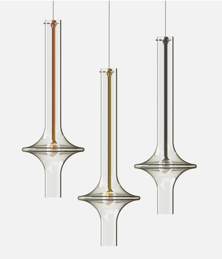 Aureline Glass Pendant Light – Luxury Nordic LED Hanging Lamp | Modern Designer Lighting for Elegant Interiors