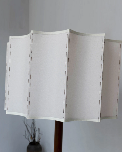 HikariWood Floor Lamp – Wabi-Sabi Wooden Standing Light | Japandi Ambient LED Lighting for Modern Interiors