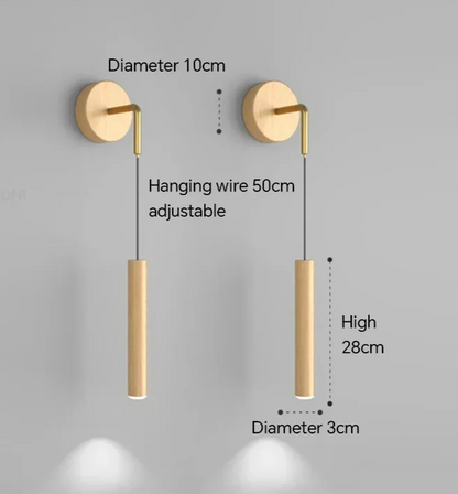 Modern Aluminium LED Wall Light – Minimalist Bedside Reading Sconce | Contemporary Ambient Lighting