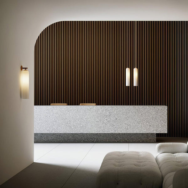 Moderne Glaswandleuchte für das Badezimmer-Leuchtezauber