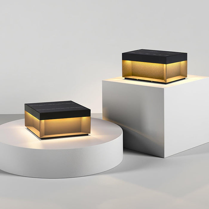 Außenlampe mit Solarenergie-Leuchtezauber