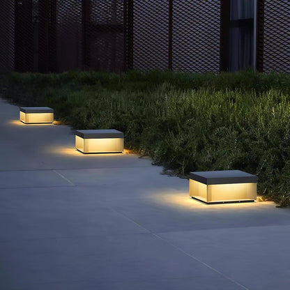 Außenlampe mit Solarenergie-Leuchtezauber
