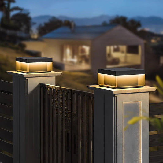 Außenlampe mit Solarenergie-Leuchtezauber