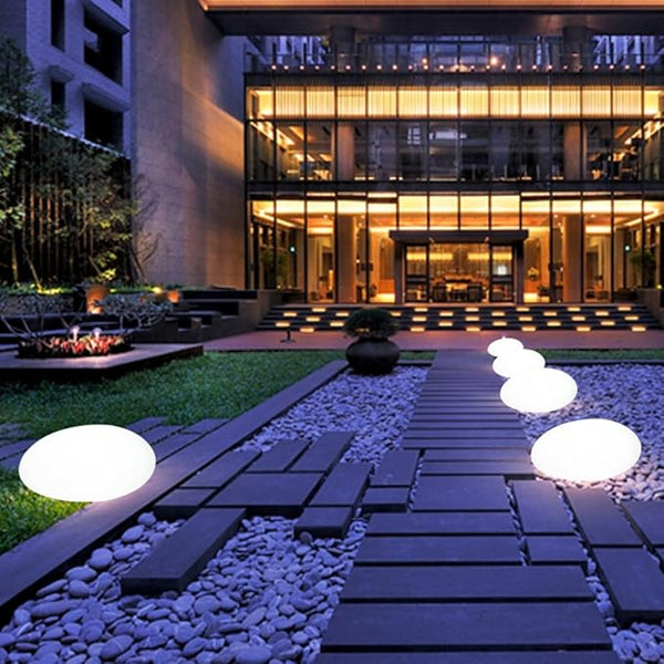 Cobblestone Gartenlampe-Leuchtezauber