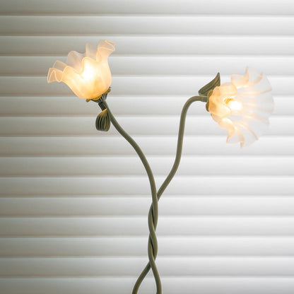 Elegante Calla Blumen Weiß Stehlampe-Leuchtezauber