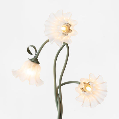 Elegante Calla Blumen Weiß Stehlampe-Leuchtezauber