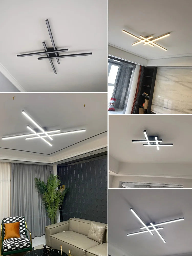 Scandinavian LED Ceiling Light – Modern Minimalist Ceiling Lamp | Energy-Efficient Flush Mount | Elegant Home Lighting
