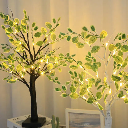 Weihnachten Grüne Blätter Led Baum Lichter-Leuchtezauber