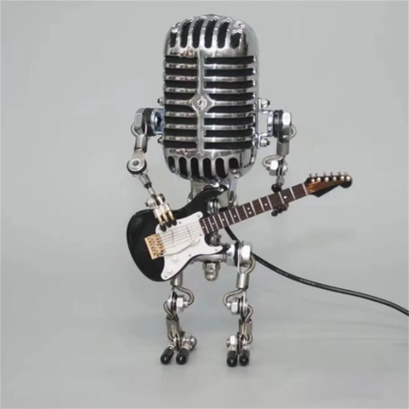 Guitarlamp - Lampe Roboter mit Gitarre-Leuchtezauber