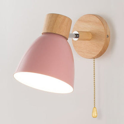 Yadiel - Skandinavische Hängewandlampe aus Holz-Leuchtezauber