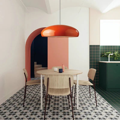 AURABLOOM Nordic LED Macaron Pendant Lamp – Modern Scandinavian Ceiling Light for Dining Rooms, Cafés & Stylish Interiors