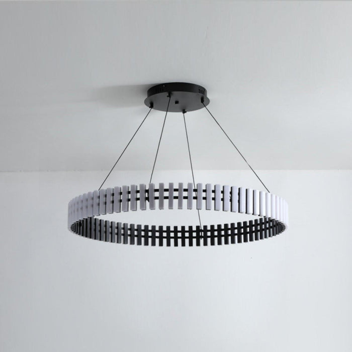 Eleganter hängender LED-Kronleuchter mit warmem, neutralem und kühlem Licht-Leuchtezauber