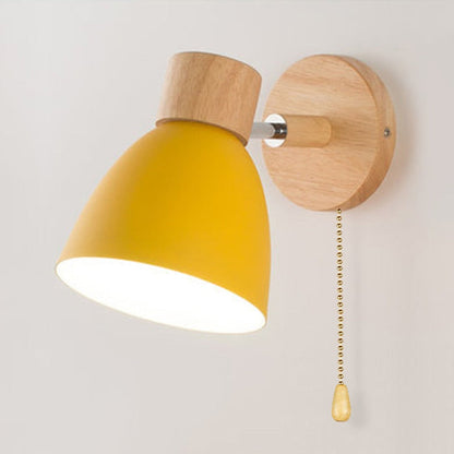 Yadiel - Skandinavische Hängewandlampe aus Holz-Leuchtezauber