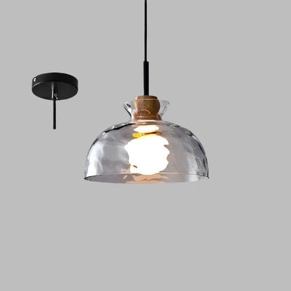 Minimalistische Art Ripple Glas-Hängelampe-Leuchtezauber
