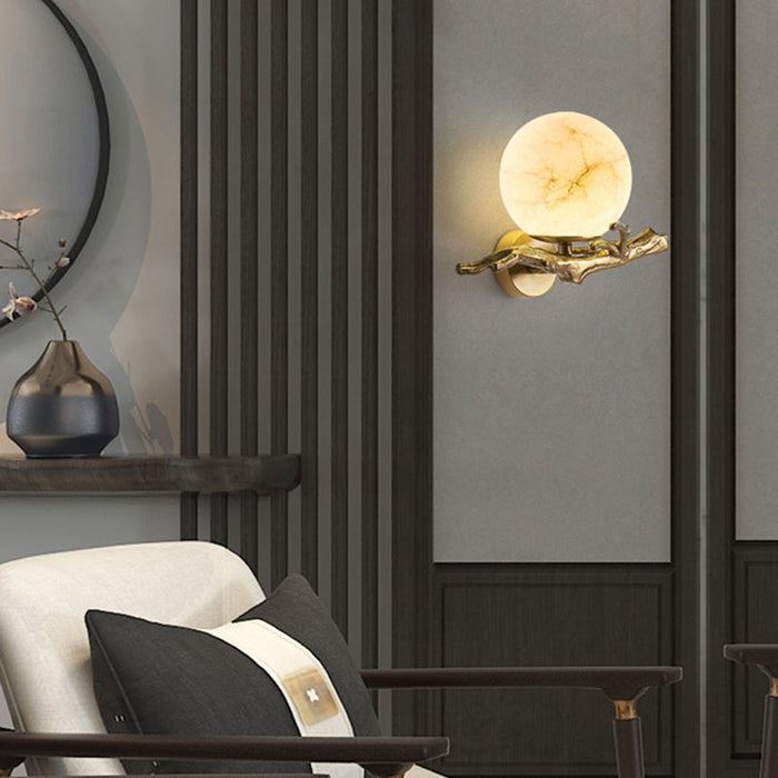 Moderne kreative Marmorwandlampe-Leuchtezauber