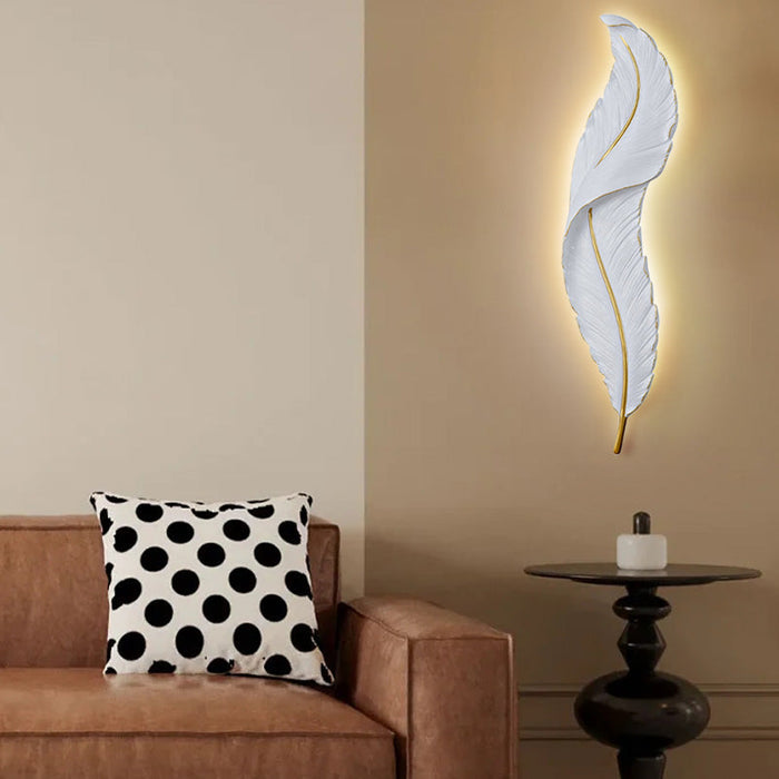 Gloray LED-Wandleuchte in Form einer Feder-Leuchtezauber