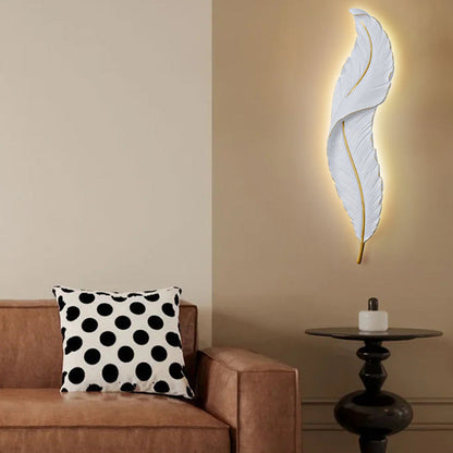 Gloray LED-Wandleuchte in Form einer Feder-Leuchtezauber