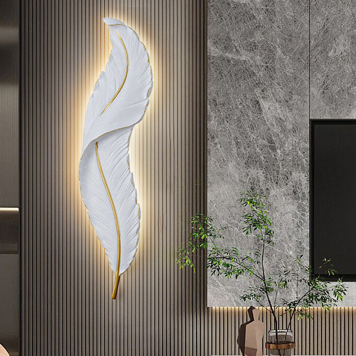 Gloray LED-Wandleuchte in Form einer Feder-Leuchtezauber