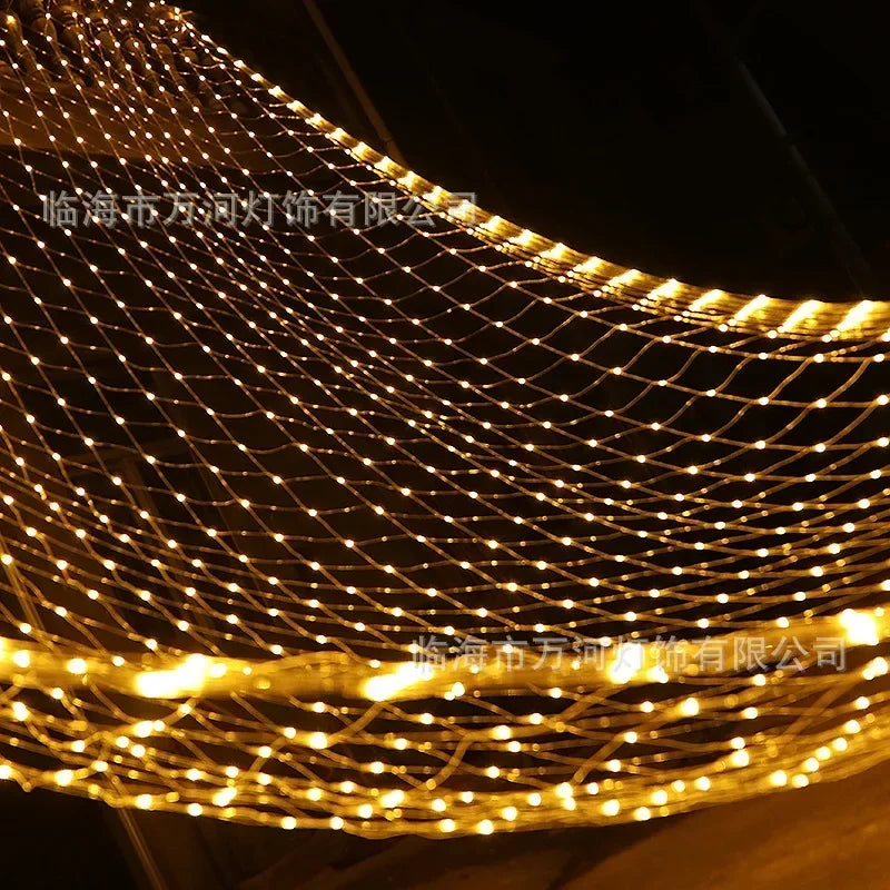 LED Net Christmas Lights – 6 x 4M & 3 x 3M Curtain Lighting for Windows, Gardens, Weddings & Festive Decorations