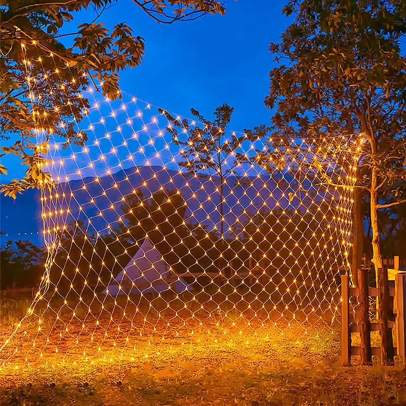 LED Net Christmas Lights – 6 x 4M & 3 x 3M Curtain Lighting for Windows, Gardens, Weddings & Festive Decorations