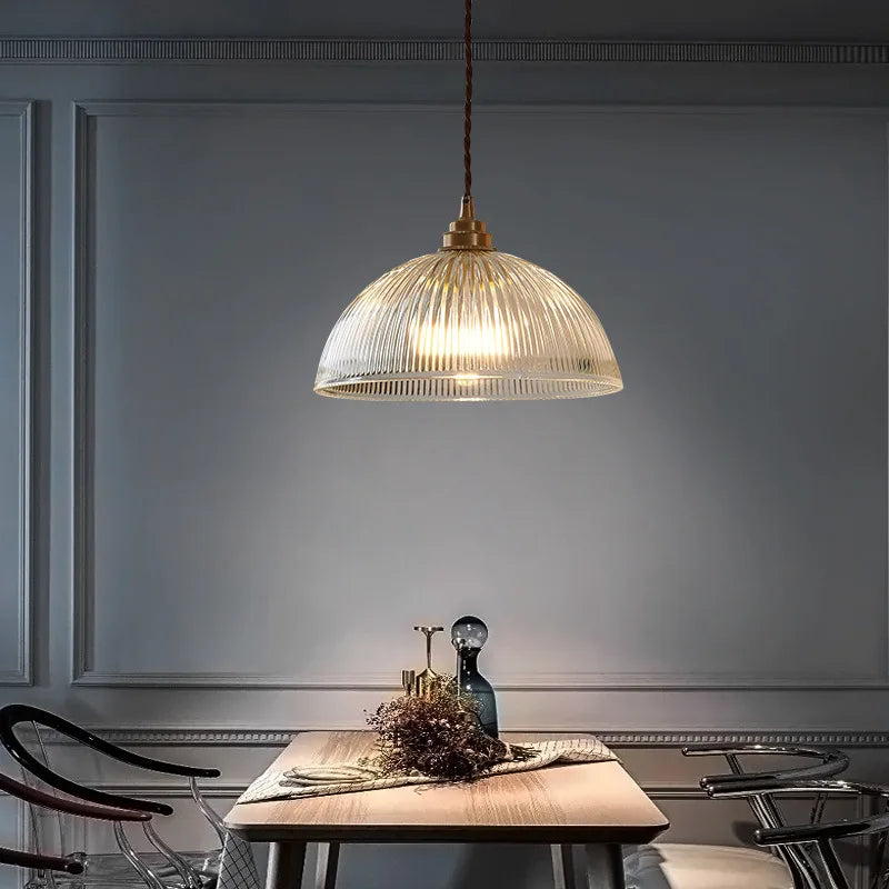 Verra Copper Pendant Light – Modern Glass Ceiling Lamp | Contemporary Ambient Lighting | Refined Interior Elegance