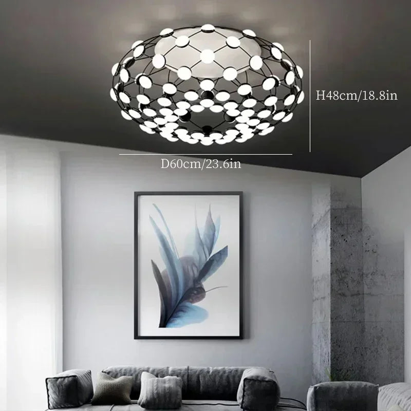 Modern Linear Pendant Light – Minimalist E27 Ceiling Lamp | Contemporary Ambient Lighting | Sleek Interior Statement