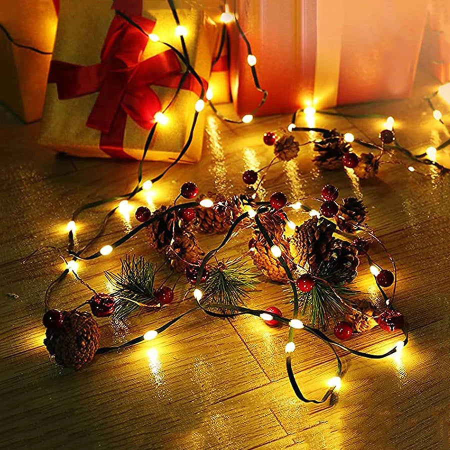 GLOWLINE LED String Lights – Waterproof Decorative Fairy Lights | 8 Lighting Modes | Indoor & Outdoor Celebration Lighting