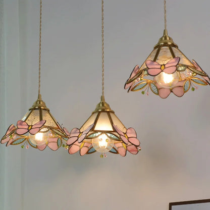 Nordic Glass Pendant Light with Brass Detail – Modern LED Ceiling Lamp | Scandinavian Designer Lighting