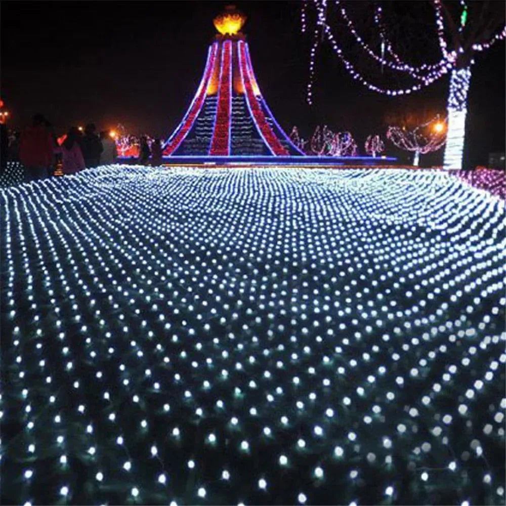 LED Net Christmas Lights – 6 x 4M & 3 x 3M Curtain Lighting for Windows, Gardens, Weddings & Festive Decorations